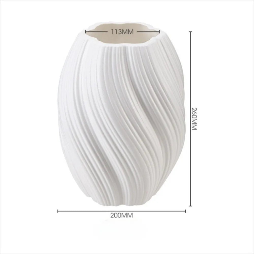 Modern Wave Shaped Plastic Vase