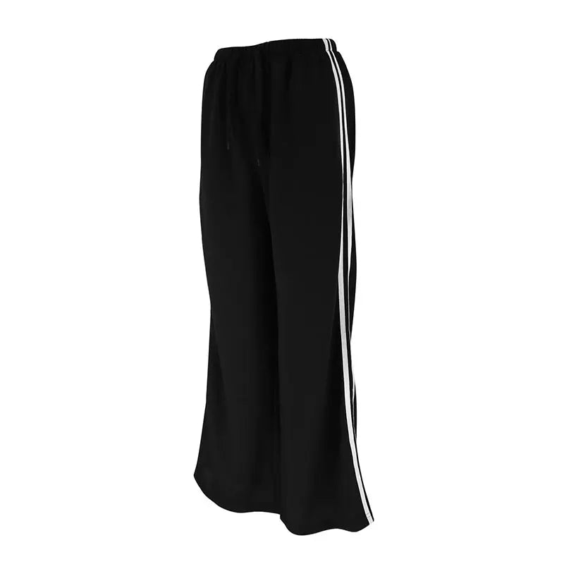 Women's Pants Autumn New Fashion Streetwear Basic Straight Casual Slim Striped Trousers Female Sexy Solid Simple Versatile Pants