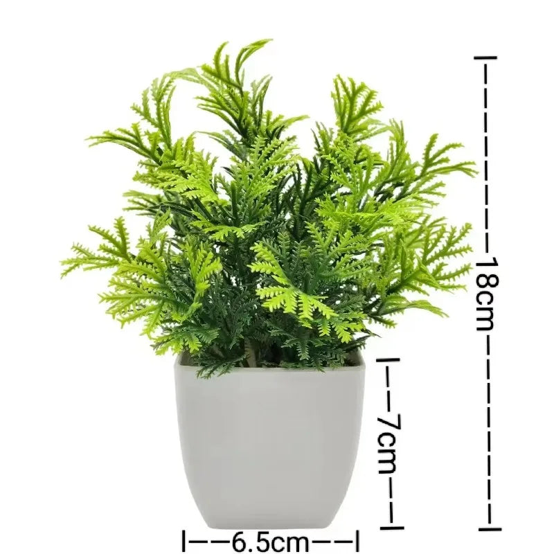 1PC Artificial Plant with Plastic Pot