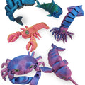 3D Printed Ocean Animals Toys Realistic Sea Animals Figurine Halloween Christmas Gift Party Filler Color Random