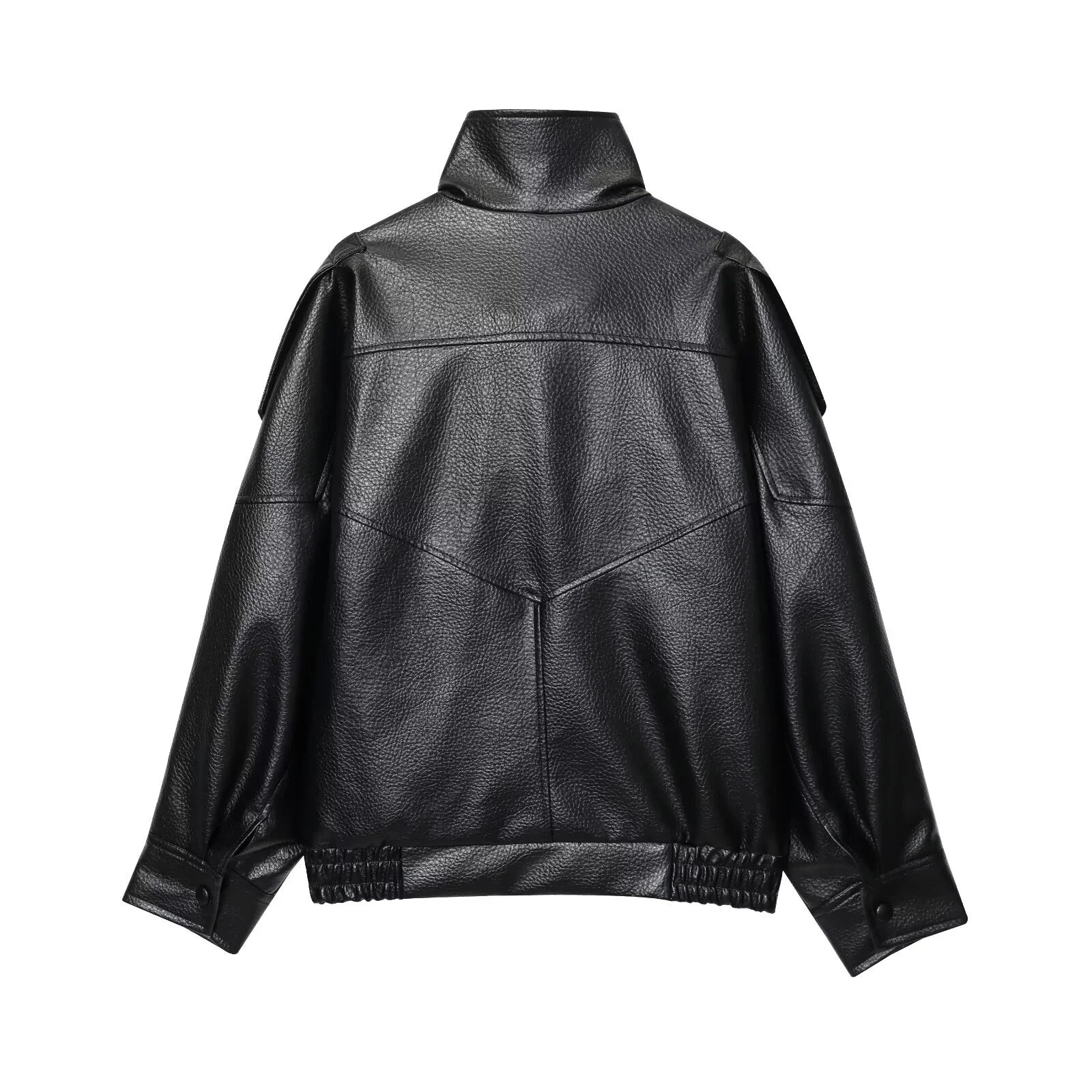 Women Fashion Leather Jacket Autumn