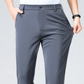 Mens Formal Dress Pants  Business Casual Suit Pants Black Navy Elastic Wrinkle Resistant  Long Pants Daily Work Pants