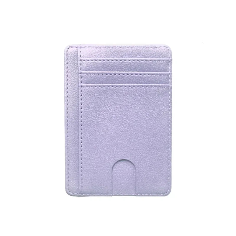 8 Slot Slim RFID Blocking Leather Wallet Credit ID Card Holder Purse Money Case Cover Anti Theft for Men Women Men Fashion Bags