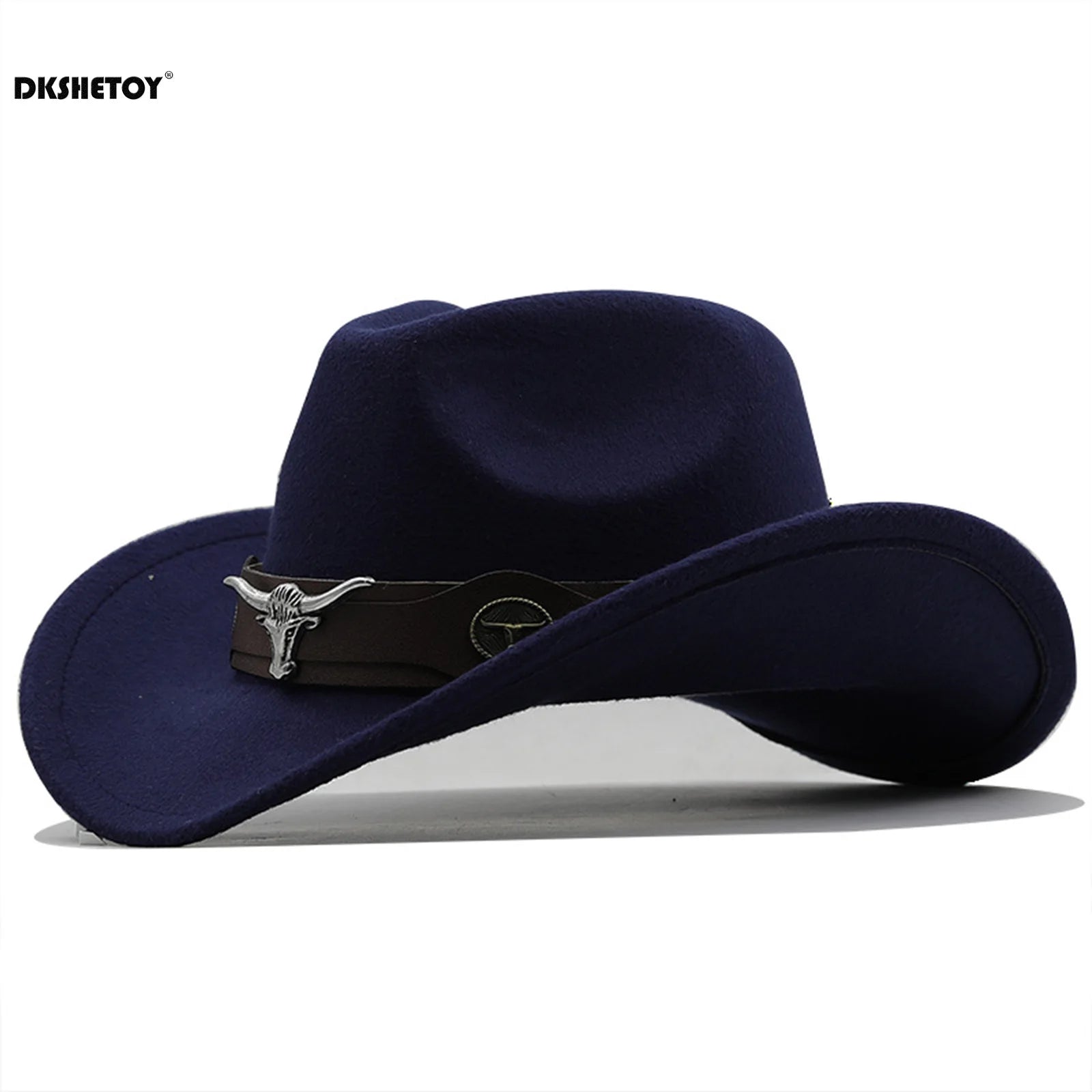 Fashion Cowboy Hats Wide Brim Cowboy Cowgirl Panama Hat with Retro Belt for Dress-Up Parties Costume