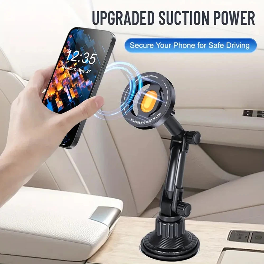 Magnetic Phone Holder Installation of Water Cup in Car for Magsafe IPhone 16 15 14 13 12 Samusng Xiaomi 360° Rotation Cell Mount