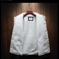 Winter Men's Fleece-Lined Denim Jacket Korean Fashion Windproof Warm Multi-Pocket Lapel Jacket Man High Street Vintage Jean Coat