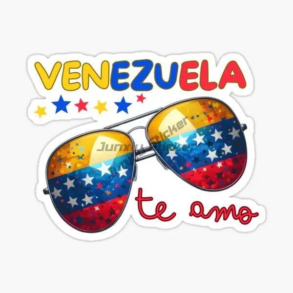 Venezuela Map Flag Sticker for Bicycle Van Laptop Motorcycle Wall Car Window Glass Off-road Decal Customizable Decal