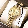 Women's Luxury Quartz Watch – Waterproof Luminous Stainless Steel Ladies Wristwatch