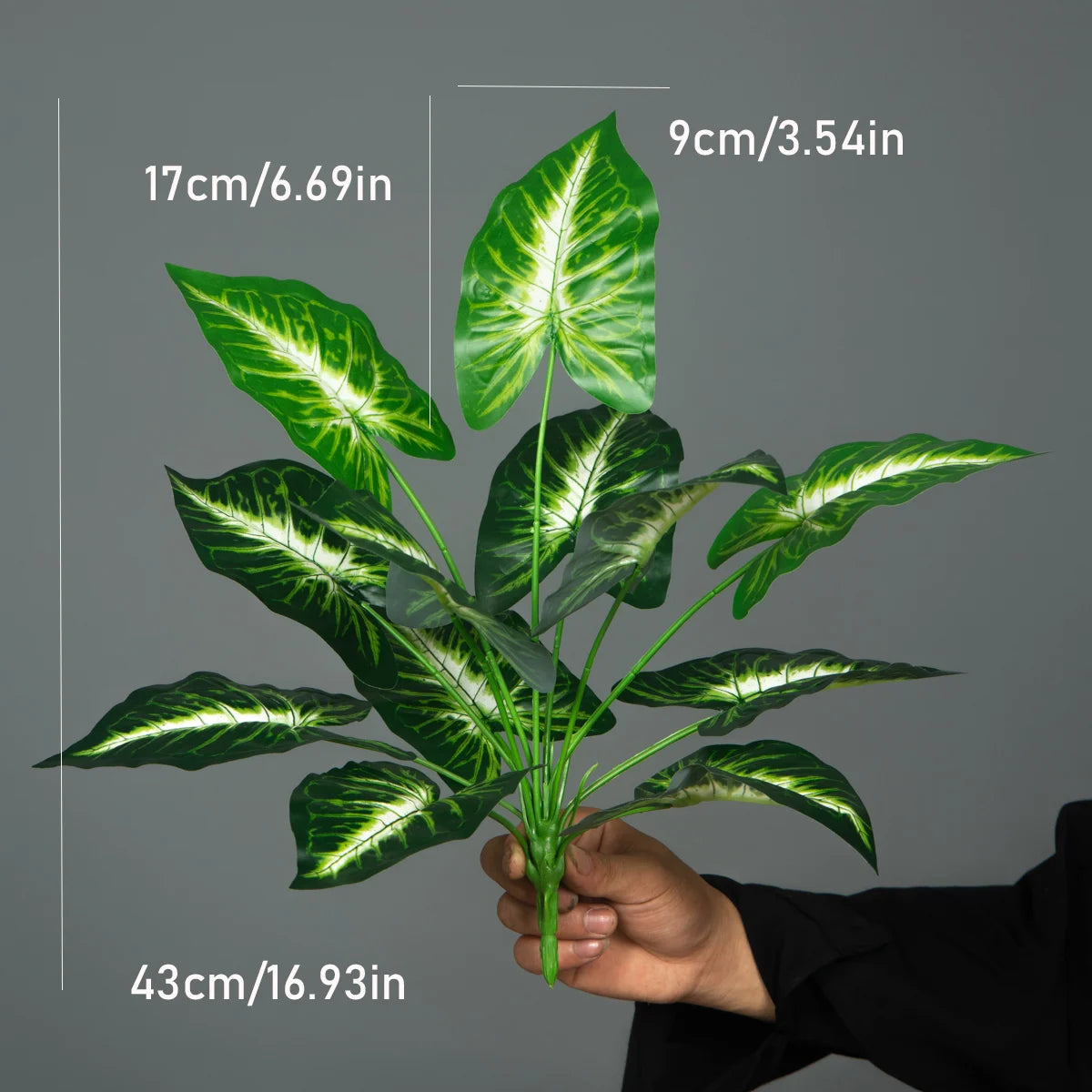 Artificial Plants Green Palm Leaves