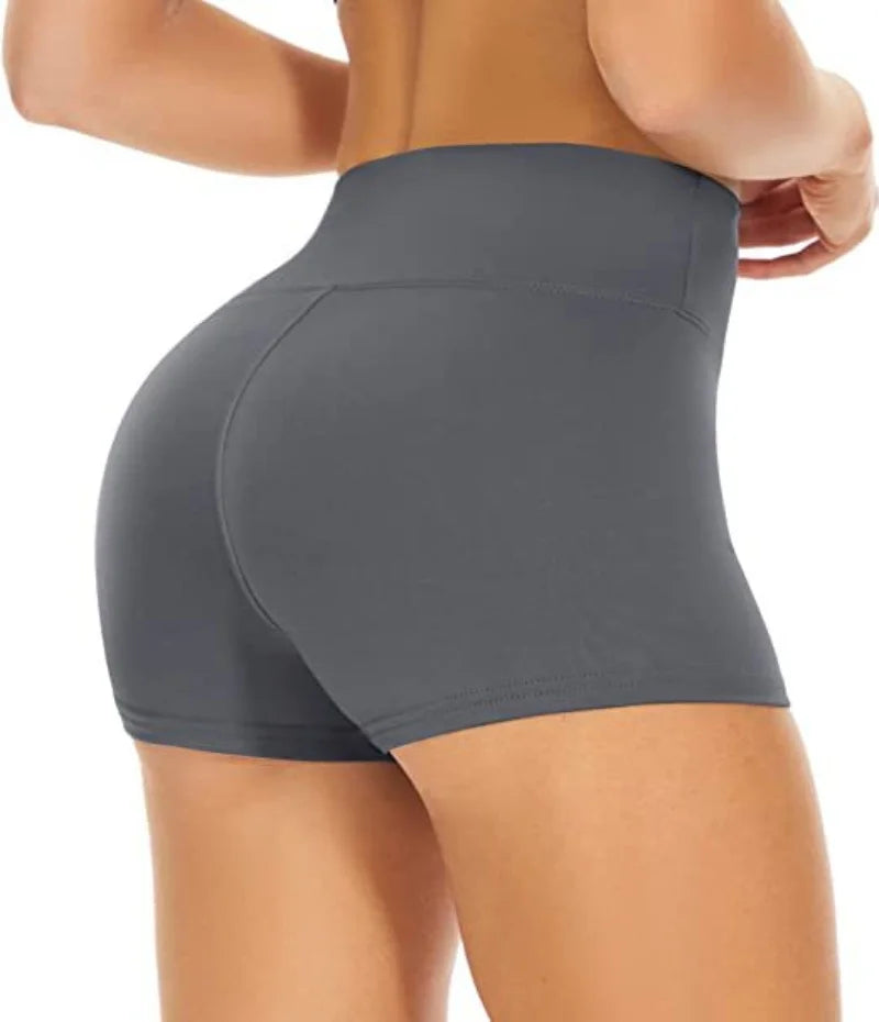 High Waist Slim Lady Clothing Fashion Women 2025 Summer Gym Sportswear Running Shorts Workout Tight Proof Seamless Yoga Short