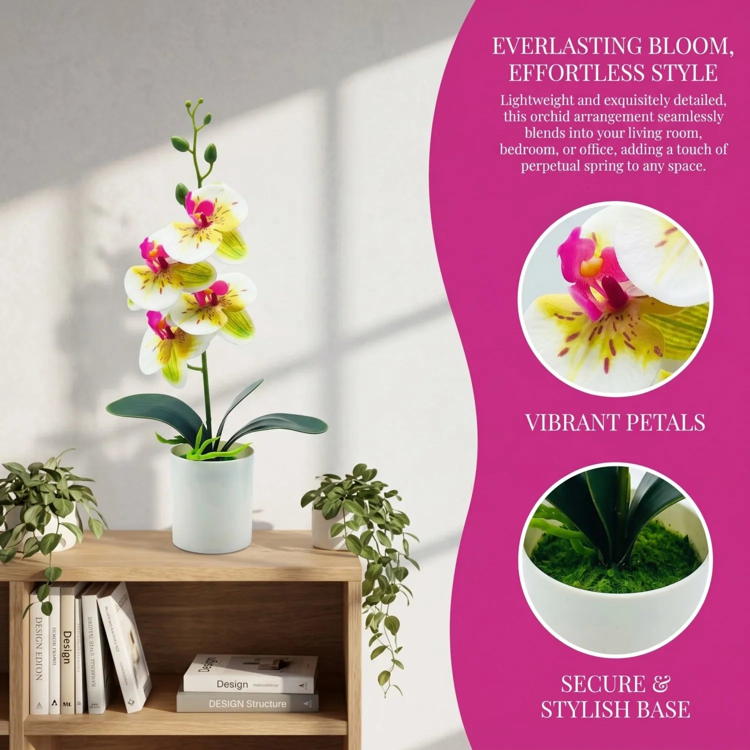 Artificial Potted Orchid Plant