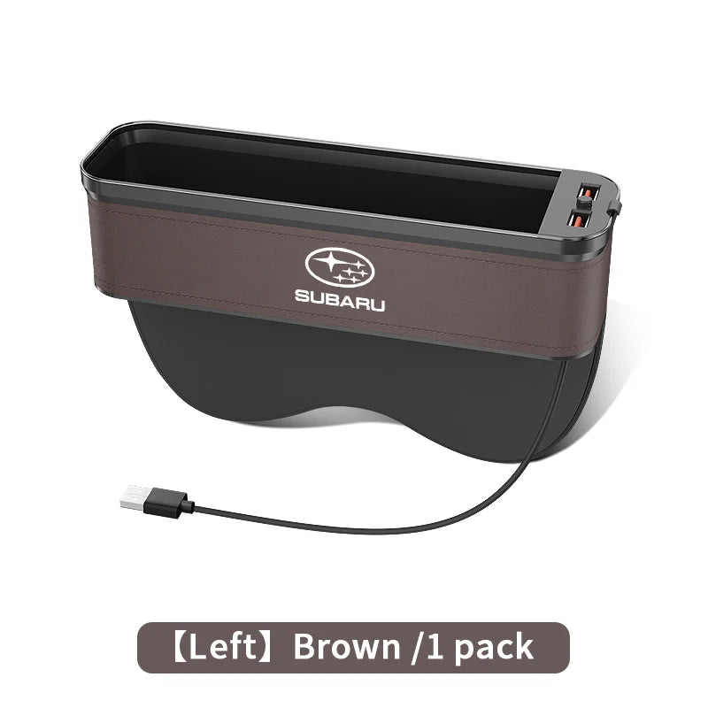 Car Sewn Seat Gap Crevice Slot 7 Color Storage Box For Subaru Brz Ascent Forester Impreza Legacy Outback WRX XV Auto Accessories