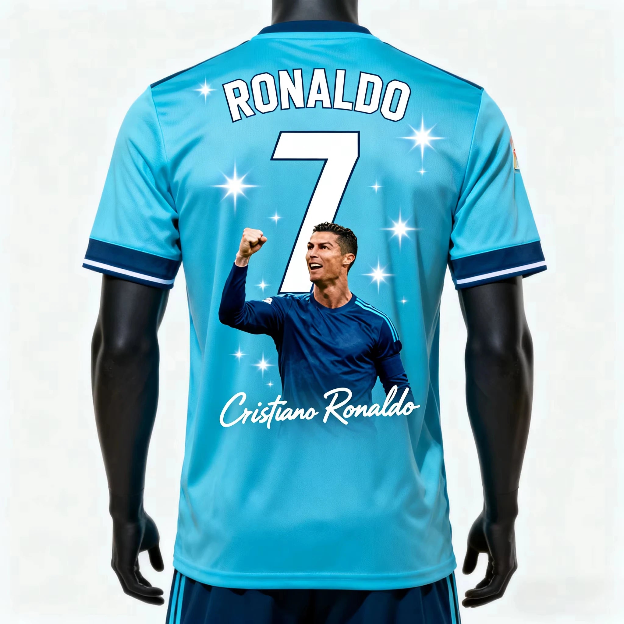 New Cristiano Ronaldo Football T Shirt Men Fan Commemorative Edition Printed Jersey Fashion Casual Daily Breathable Sports Top