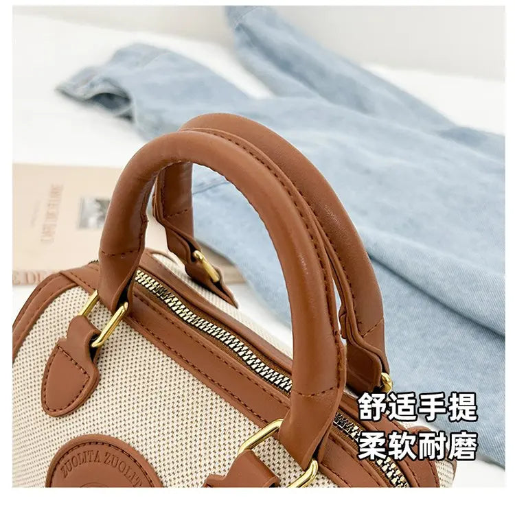 Famous Designer Leather Women's Tote Bag Luxury Brand Popular Classic Fine Craftsmanship Elegant Vintage Commuter Bag