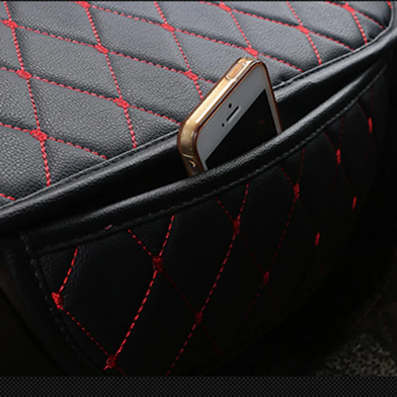 Universal Car Seat Covers PU Leather Seat Cover Auto Interior Accessories Mat Protector Car Leather Support Pad Car Seat Covers