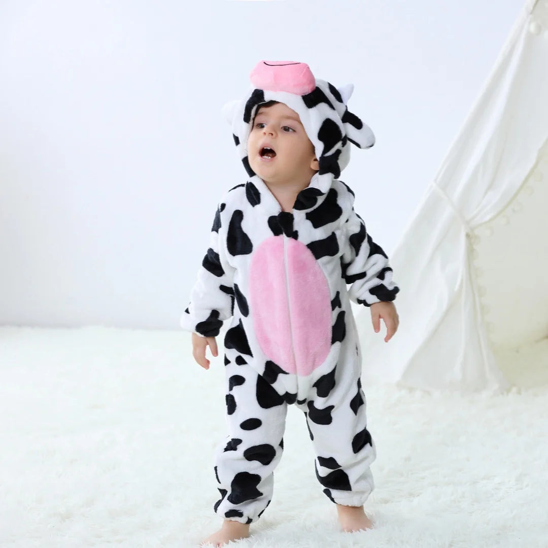 Baby Unisex Romper Kigurumi Infant Cute Stitch Dinosaur Animal Jumpsuits Newborn Cartoon Pajamas For Kids Boys Girls Christmas