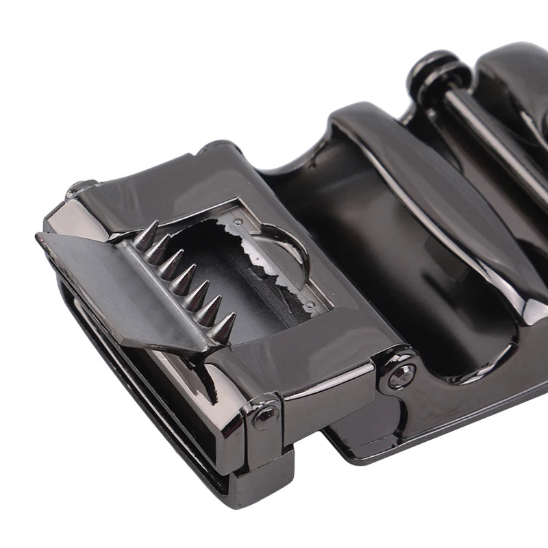 Men's Alloy Automatic Belt Buckle High Quality Black Metal Buckle Men's Business Casual Width  Casual Metal Belt Buckle Heads