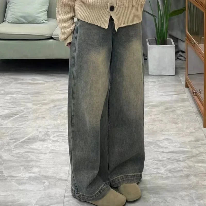 Vintage Wide-leg Jeans Women's