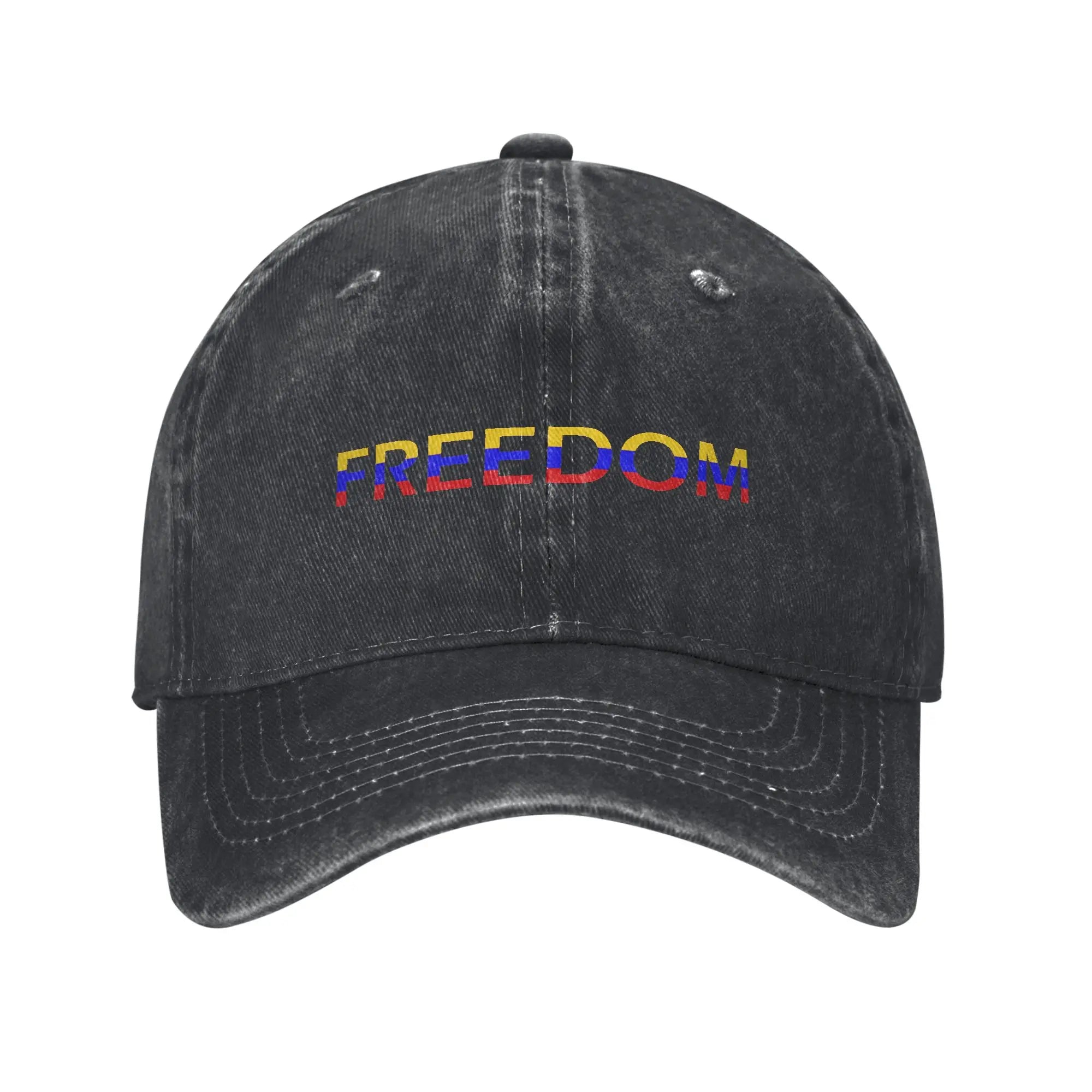 Men Women Venezuela Libre 2026 Free Venezuela  Print Hats Vintage Distressed Washed  Baseball Cap Adjustable