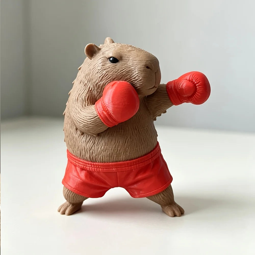Cute Capybara Ornament, Desktop Office Decoration, Car Decor, Creative Animal Model, Collectible Figurines, Car Ornament