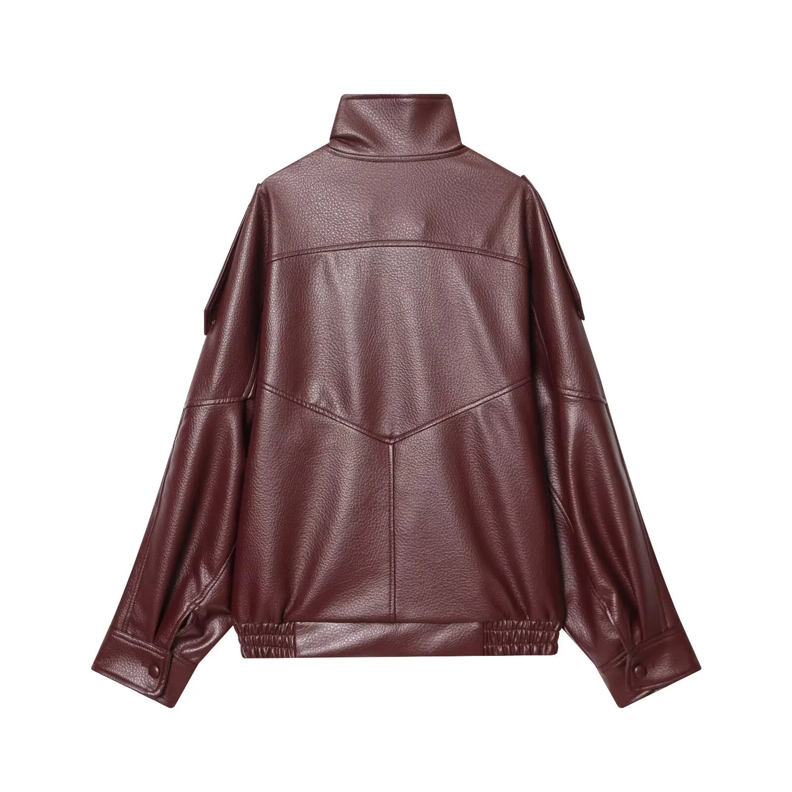 Women Fashion Leather Jacket Autumn
