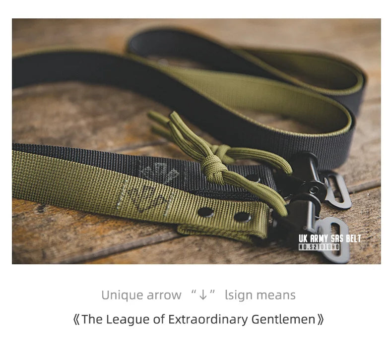 Maden Tooling American Retro SAS Quick-Buckle Belt Green Tactical Automatic Men Fashion Multifunctional Belt