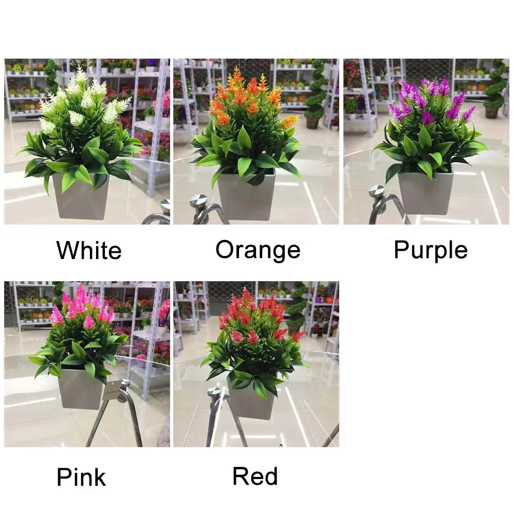 Artificial Flowers Plant Pot