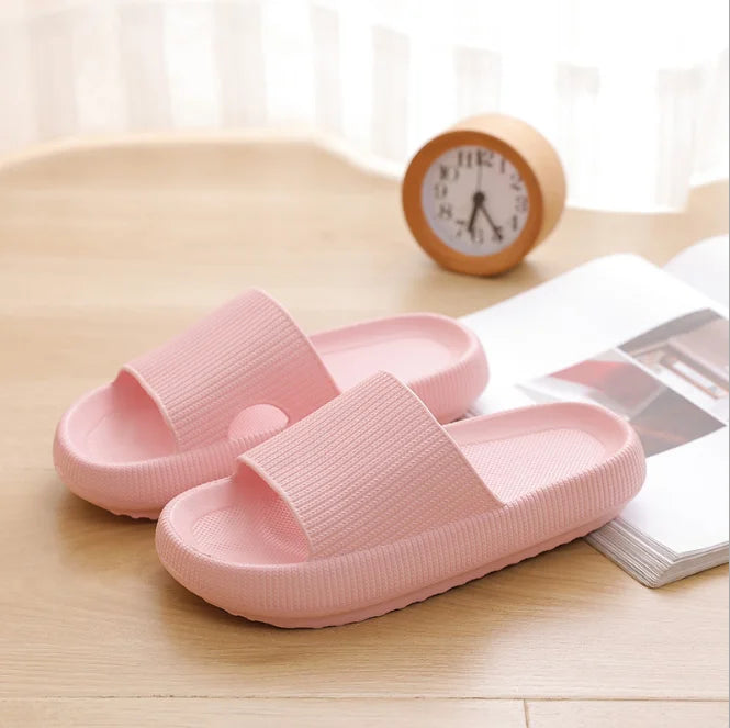 Women Thick Platform Cloud Slippers Indoor Home Eva Soft Sole Pillow Slides Sandals