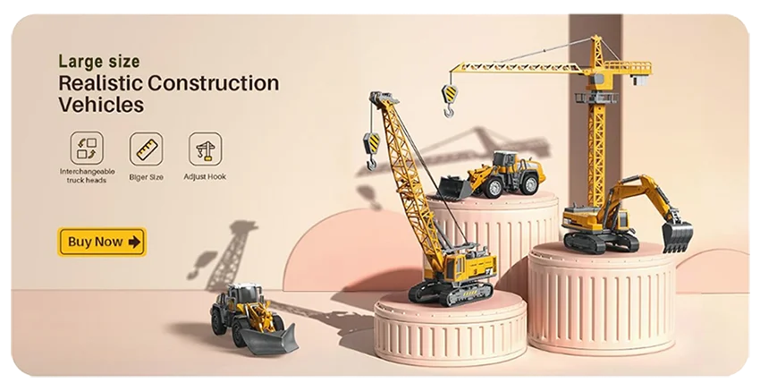 1:70 9 Styles Mini Yellow Alloy Forklift Driller Road Roller Engineering Diecast Construction Vehicle Inertia Toys for Boys Gift