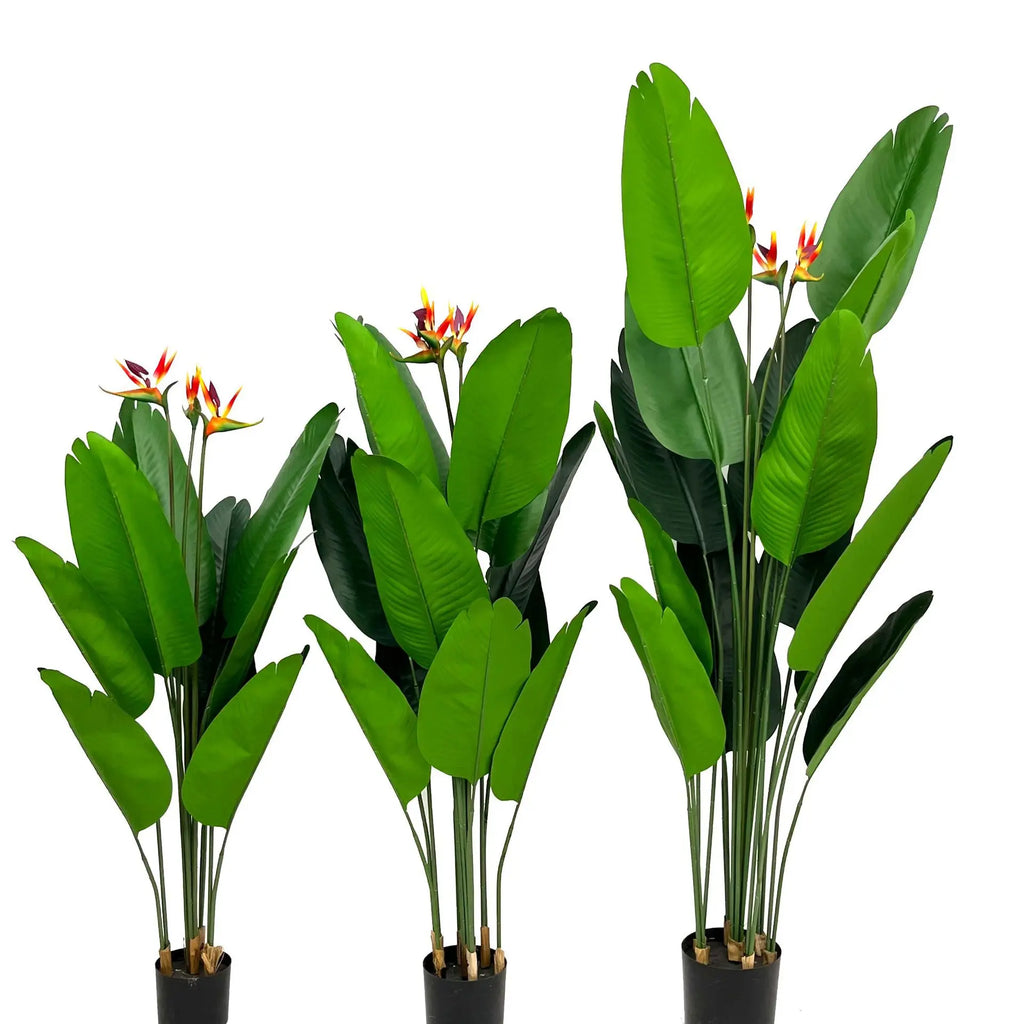 Artificial Leaf Plants Faux Birds Of Paradise Artificial Plant