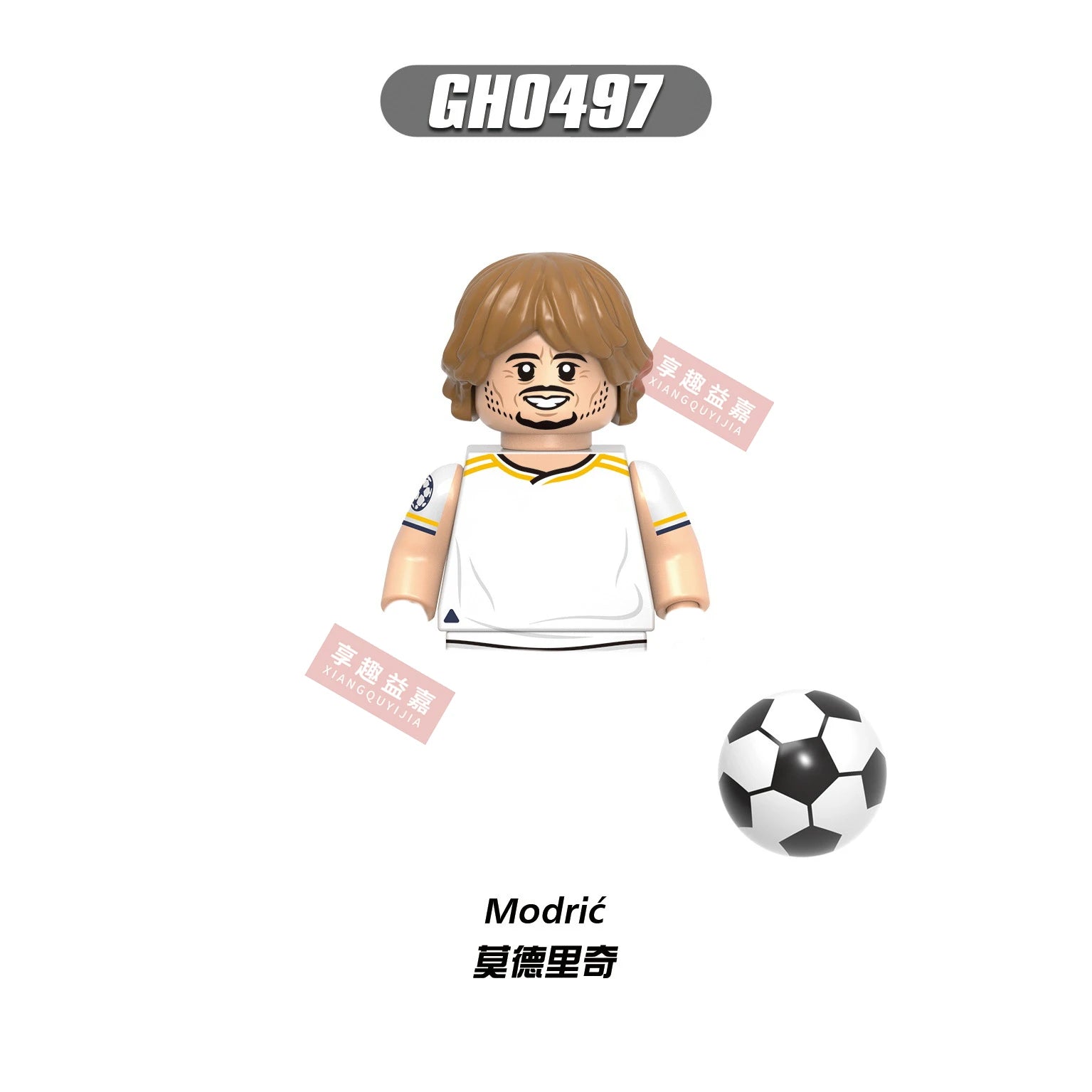 2026 NEW World Famous Football Players Figurine Messi Ronaldo Neymar Lewandowski Mini Action Building Block Model Toy Kids Gifts