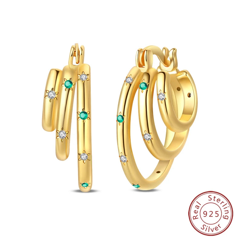 925 Silver Pearl Bee Star Moon Earrings – Trending Fashion Jewelry Gift