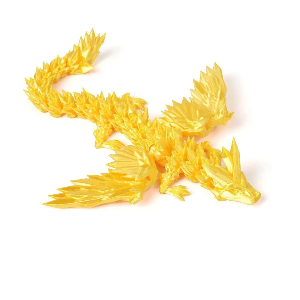 3D Printed Dinosaur Movable Echinosaurus Figurine Dragons Bone Model Desktop Craft Ornament Creative Novelty Gifts for Kids