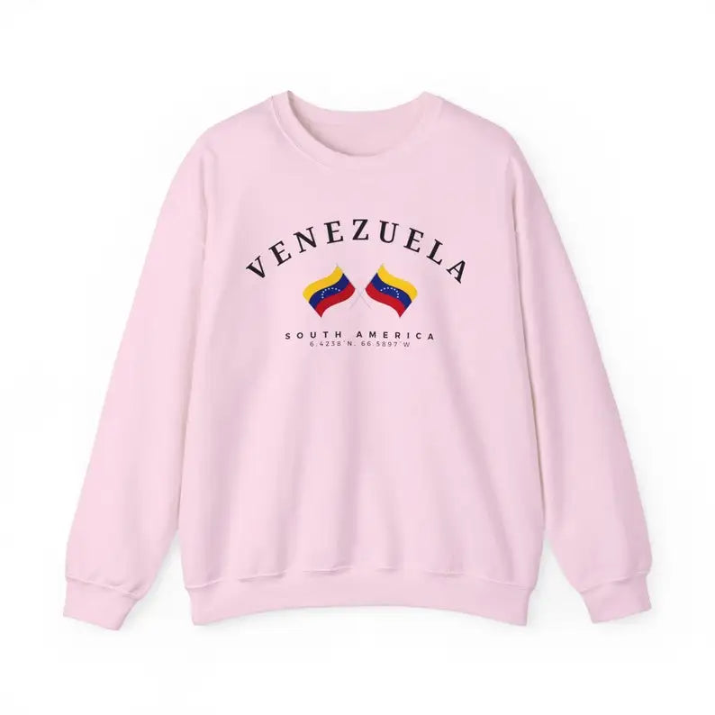 Venezuela Sweatshirt Venezuelan Shirt South America Gift Souvenir Soft Comfortable Unisex Pullover Casual Wear Men Women Trendy