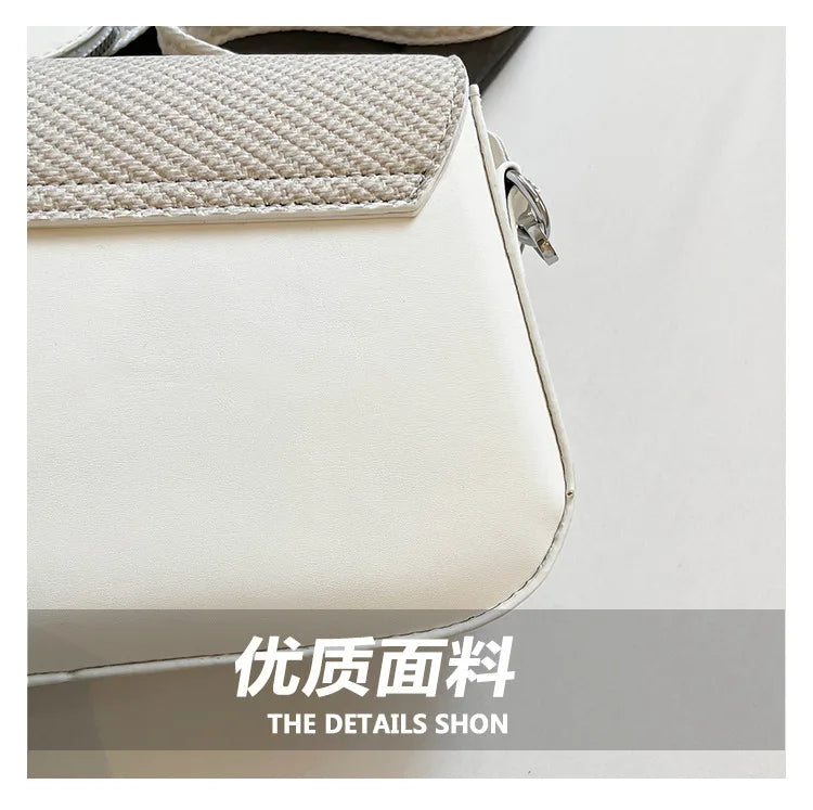 ‌2025 Korean-Style Wide Strap Bag - Crossbody/Shoulder/Handheld Multi-Way Purse, Trendy Small Handbag for Women