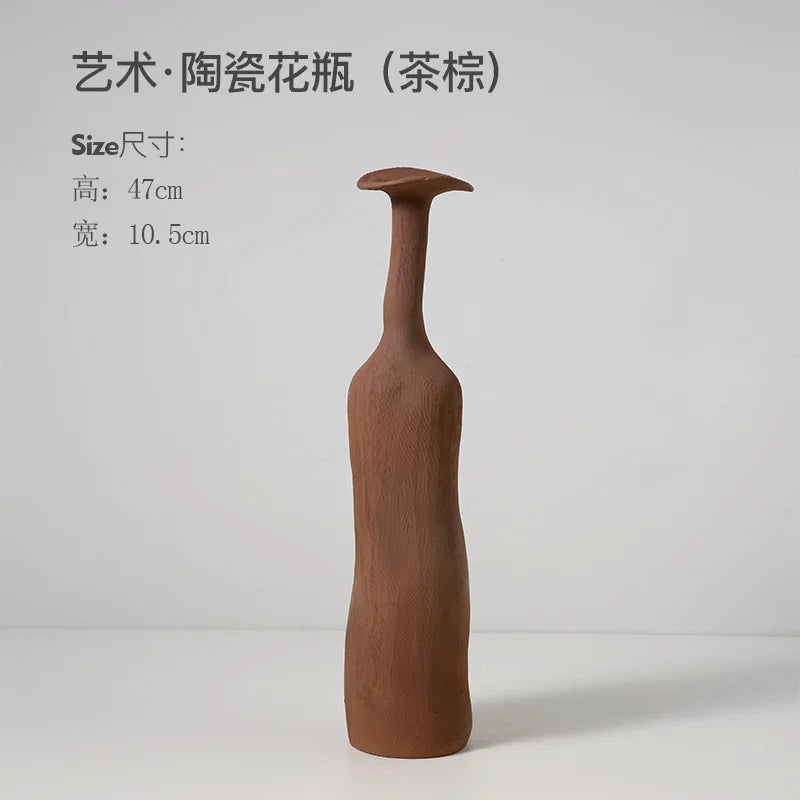 White Ceramic Vase Decoration for Home