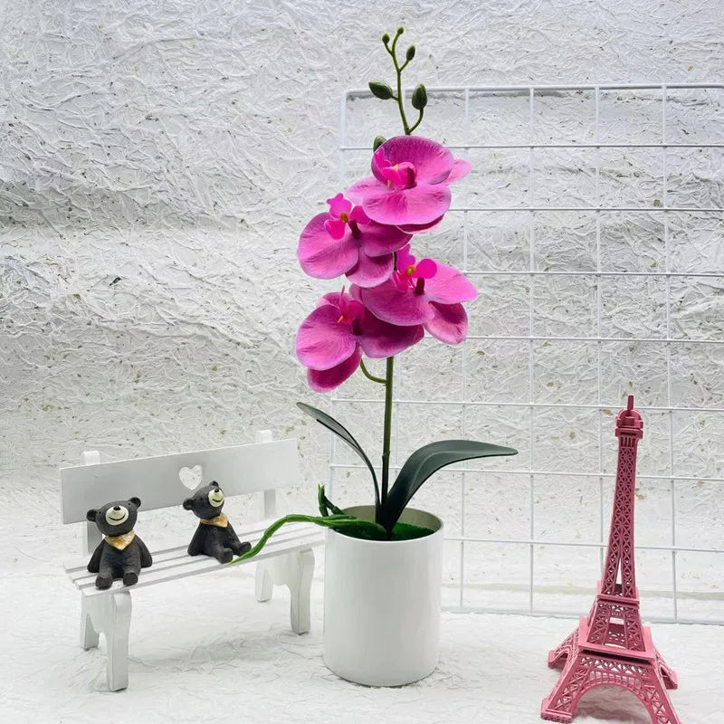Artificial Potted Orchid Plant