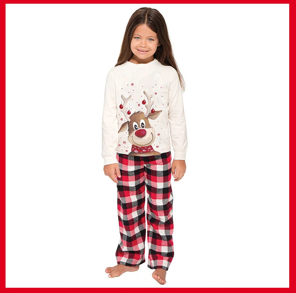 Family Matching Clothes Christmas Pajamas 2023 Mother Kids Baby Pyjamas Set Look Sleepwear Mother And Daughter Father Son Outfit