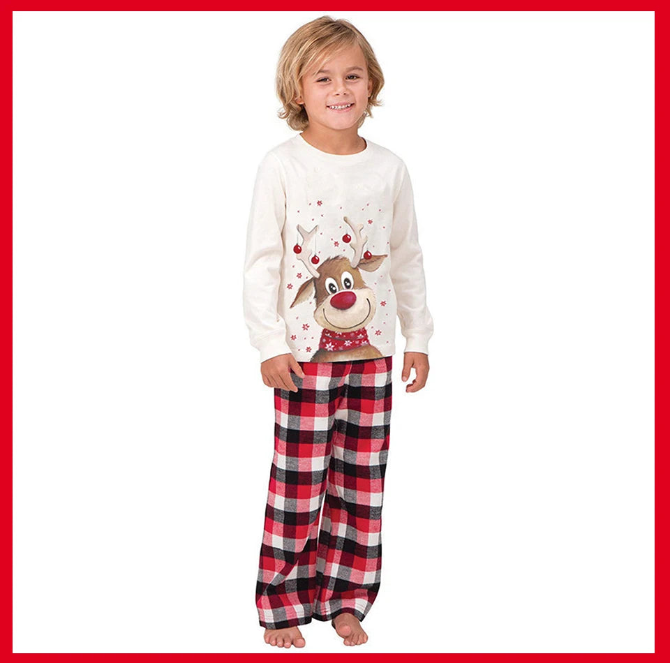 Family Matching Clothes Christmas Pajamas 2023 Mother Kids Baby Pyjamas Set Look Sleepwear Mother And Daughter Father Son Outfit