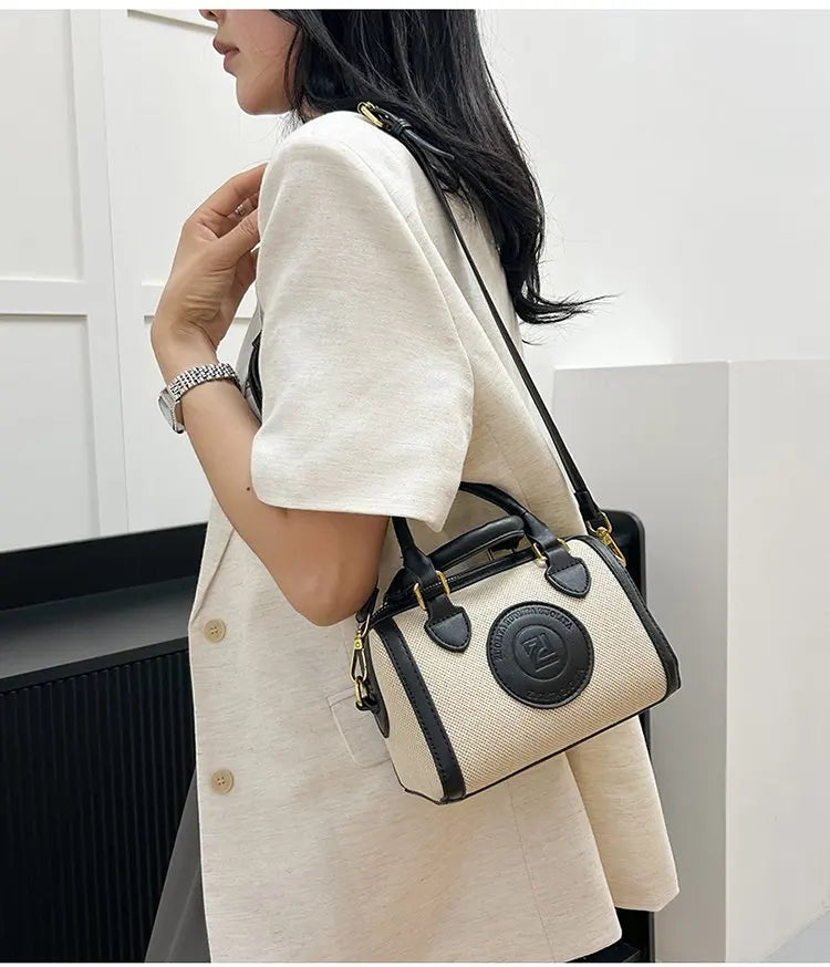 Famous Designer Leather Women's Tote Bag Luxury Brand Popular Classic Fine Craftsmanship Elegant Vintage Commuter Bag