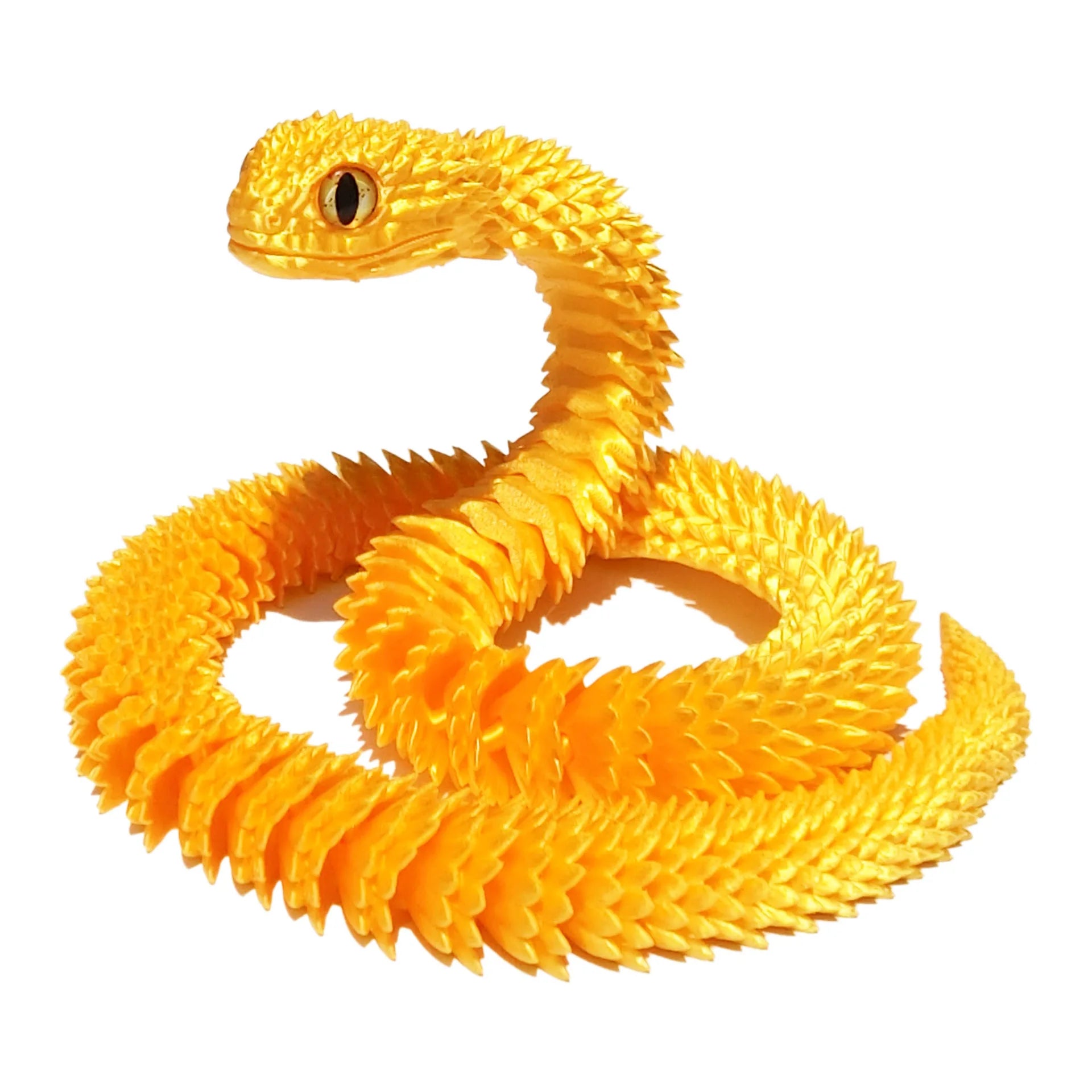 3D Printed Snake Movable Joint Simulation Snake Figurine Creative Home Office Desktop Ornament