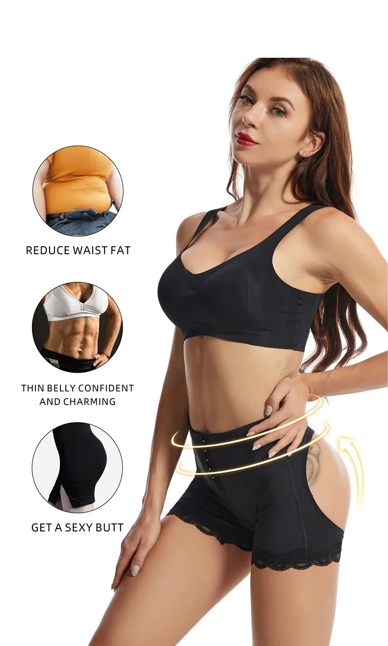 Women Butt Lifter Panties Body Shaper Buttock Open Booty Shorts Underwear Tummy Control Hip Enhancer Shapewear Ass Push Up Panty