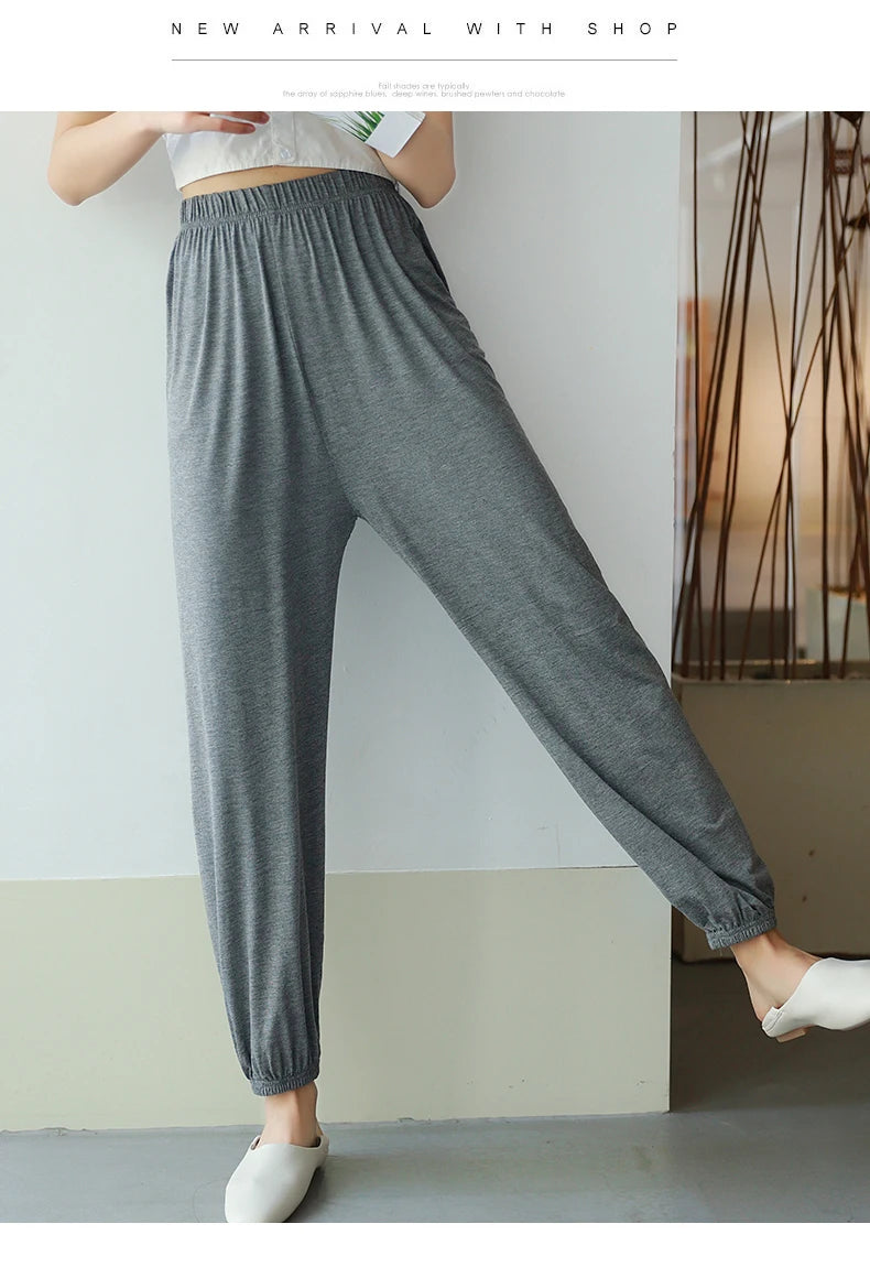 Women's Pajama Pants Autumn Modal Lounge Wear Home Pants for Women Sleepwear Home Pants Home Suit Fall Homewear Trouser
