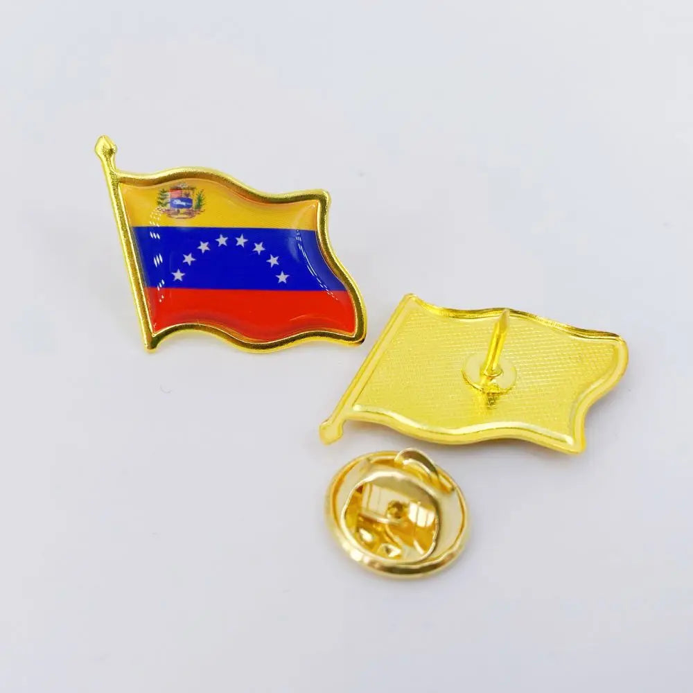 Venezuela Flag Lapel Pin - Enamel Metal National Badge | World Travel Souvenir Gifts for Men & Women | Country Flag Patriotic Br