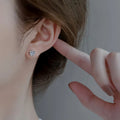 Moissanite Diamond Stud Earrings – D Color 925 Sterling Silver Gold Plated