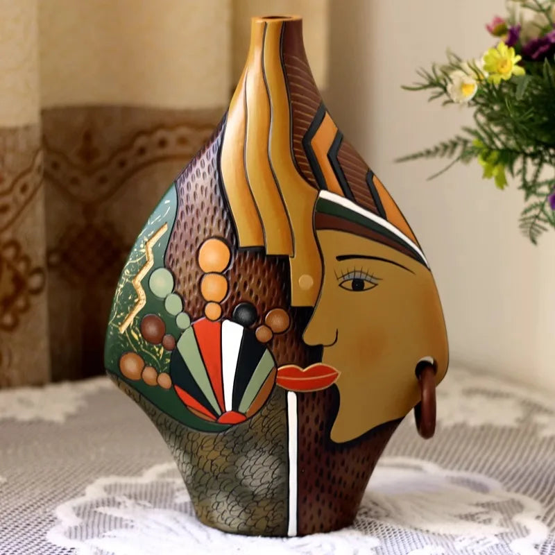 Creative Ceramic Vase Figurines