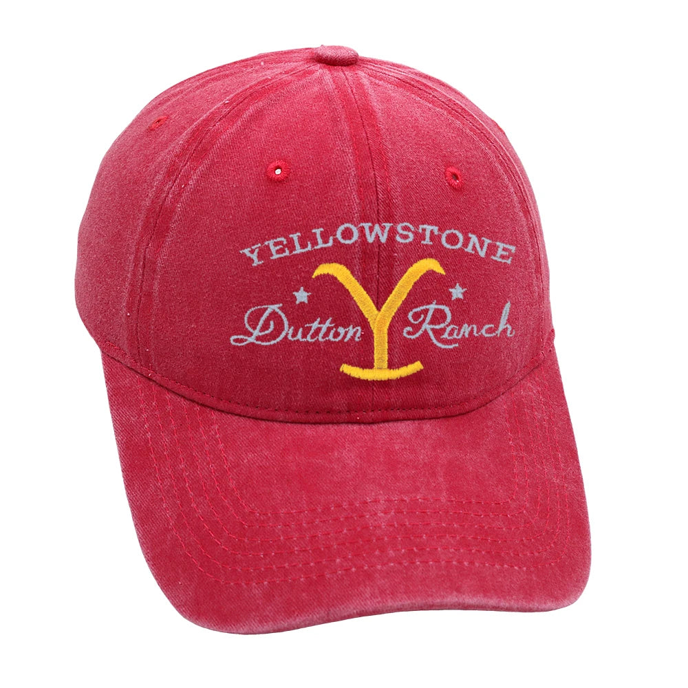 Yellowstone Dutton Ranch Baseball Cap Embroidery Cowgirl Dad Hat Men Summer Casual Farm Hat Unisex