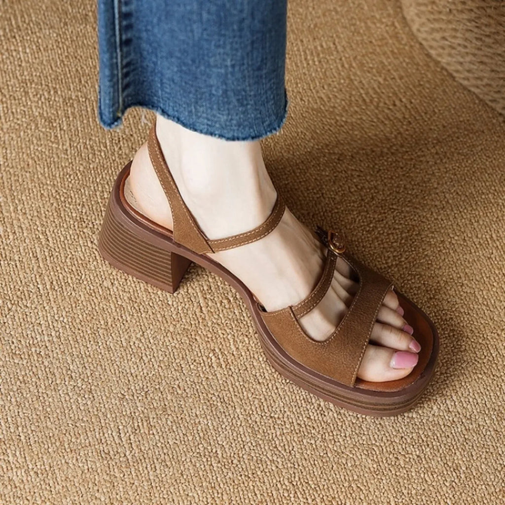 Fashion Casual Open Toe Shoes for Women High Heels Strange Style Solid Color Designer Sandals Plus Size