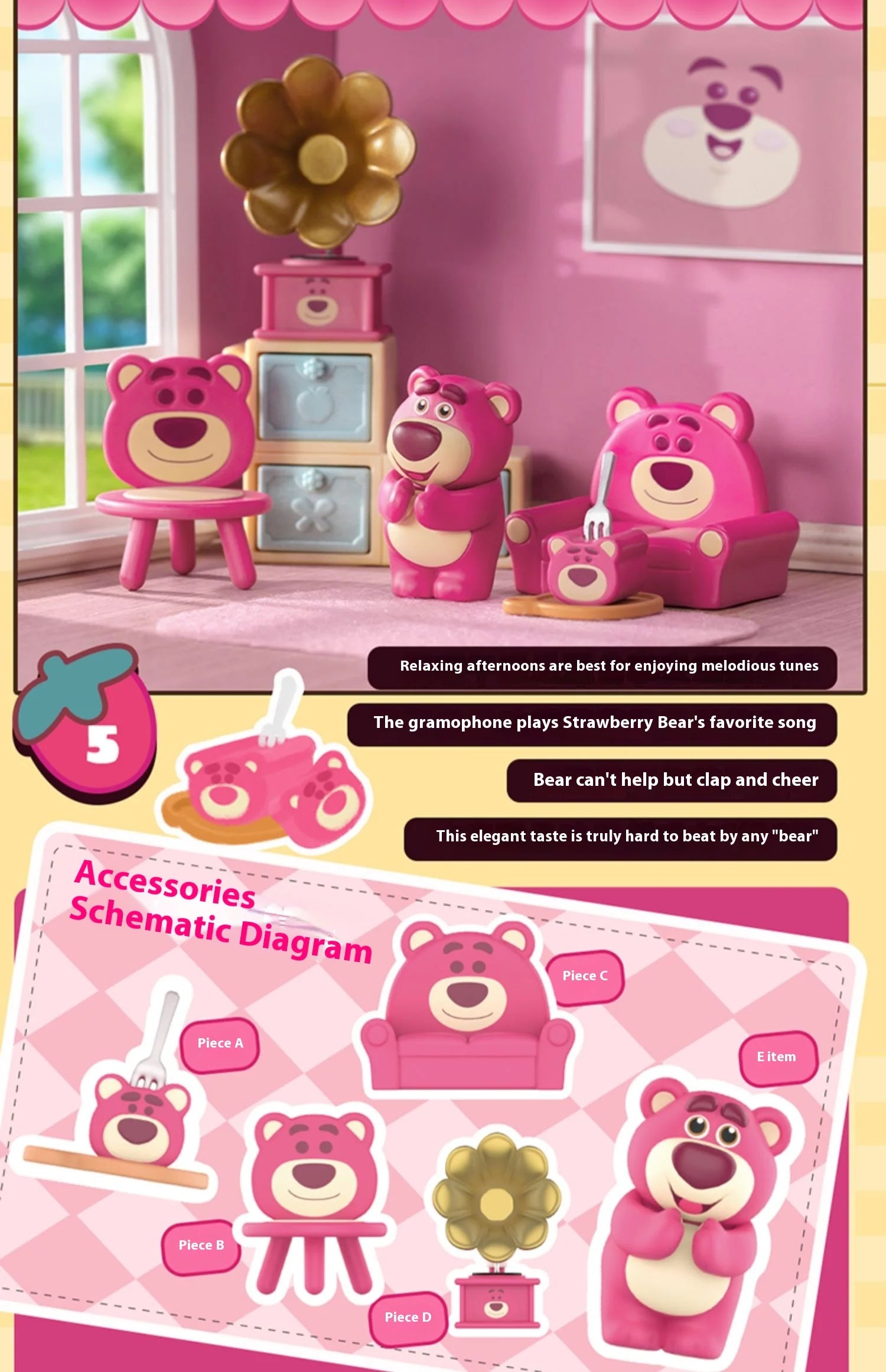 52 toys Toy Story Lotso's Room Blind Box Hand-Made Ornaments Collectible Art Toys Decorative Gifts Trendy Room Decor