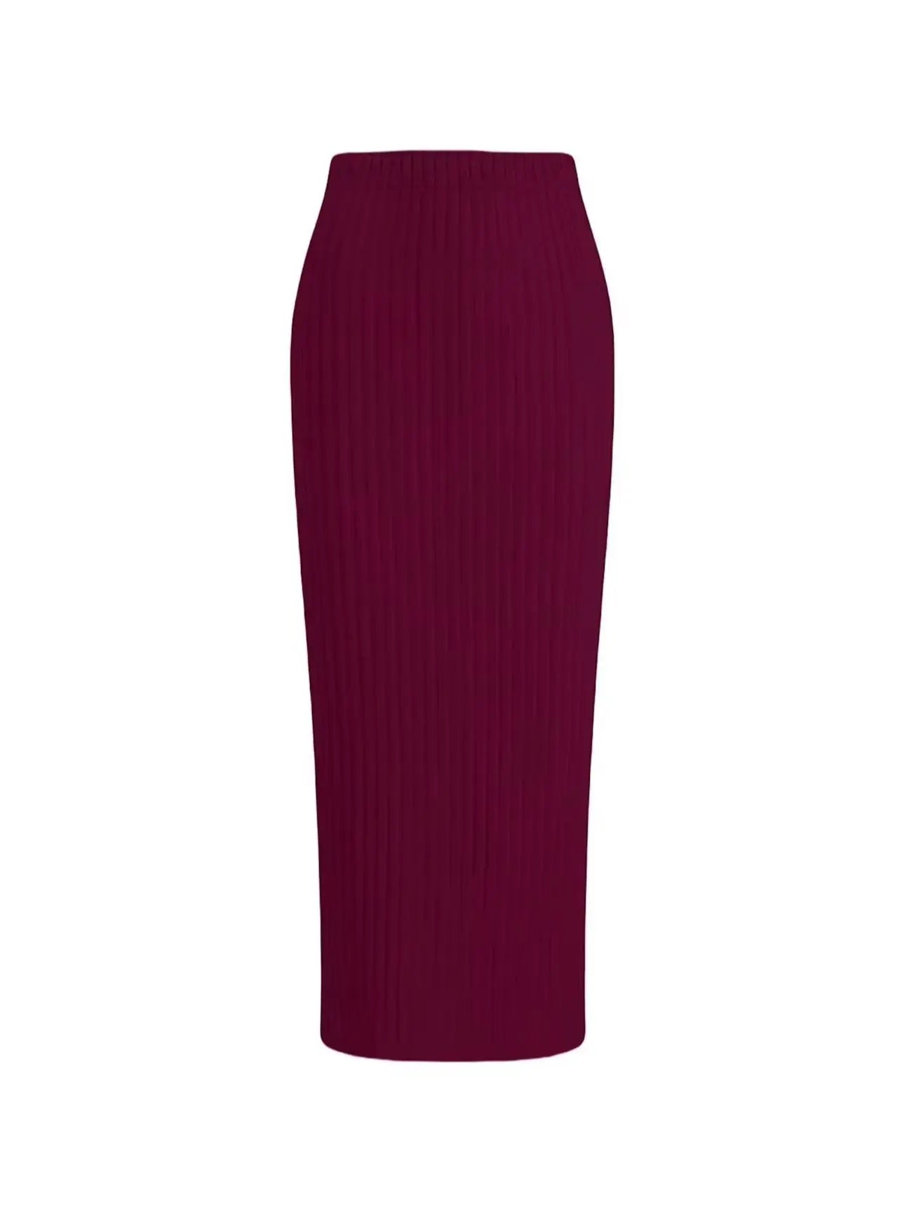 Women's skirt, elastic waist basic versatile casual everyday autumn and winter skirt, base skirt, elegant and versatile